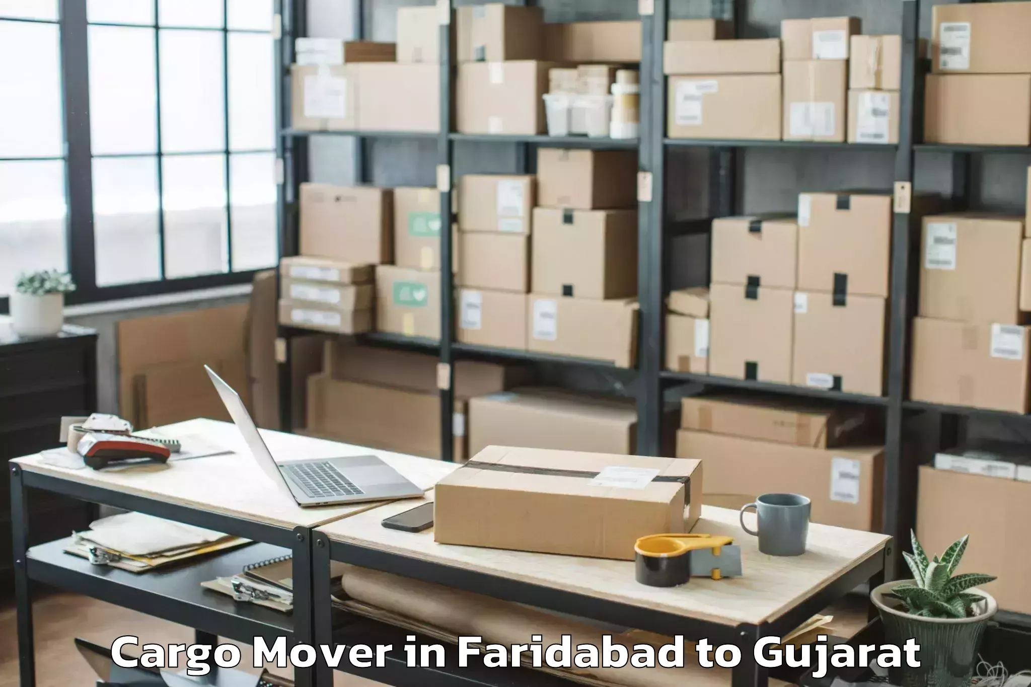 Faridabad to Nirma University Ahmedabad Cargo Mover